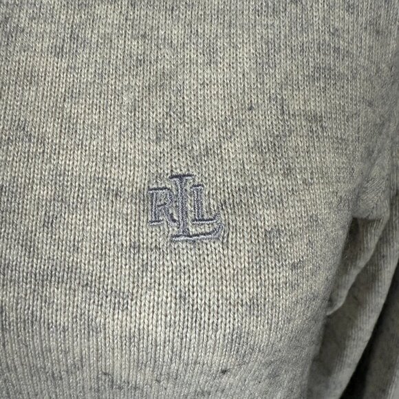 Lauren Ralph Lauren linen color long sleeve pullover turtleneck sweater - Picture 6 of 7